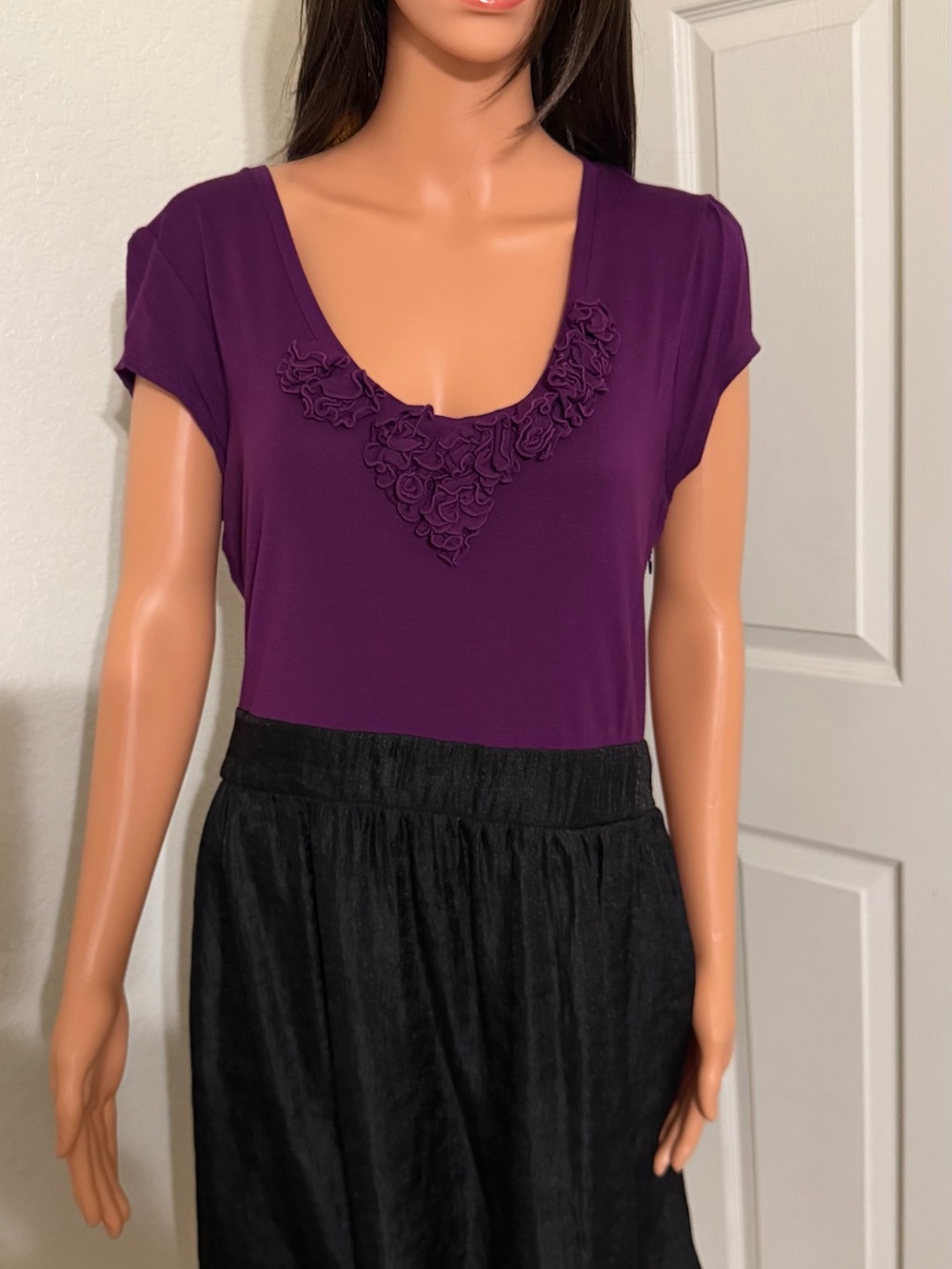 Apt. 9 Purple Scoop Neck Dress